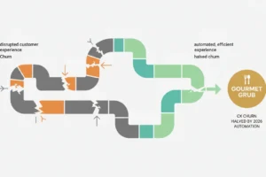 Gourmet Grub: CX Churn Halved by 2026 Automation