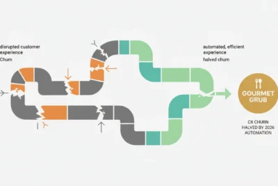 Gourmet Grub: CX Churn Halved by 2026 Automation