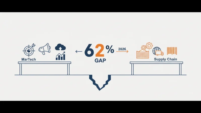 MarTech & Supply Chain: 2026’s 62% Gap