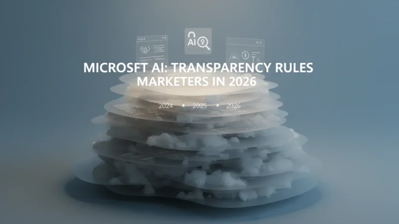 Microsoft AI: Transparency Rules for Marketers in 2026