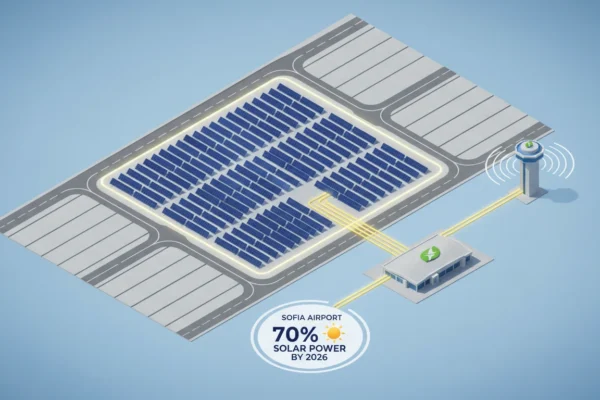 Sofia Airport: Solar Powers 70% by 2026