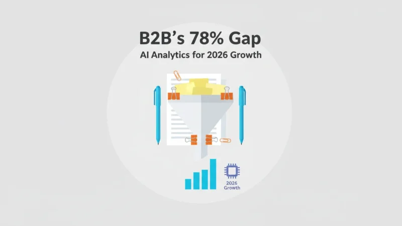 B2B’s 78% Gap: AI Analytics for 2026 Growth