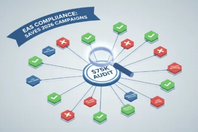 EAS Compliance: $75K Audit Saves 2026 Campaigns